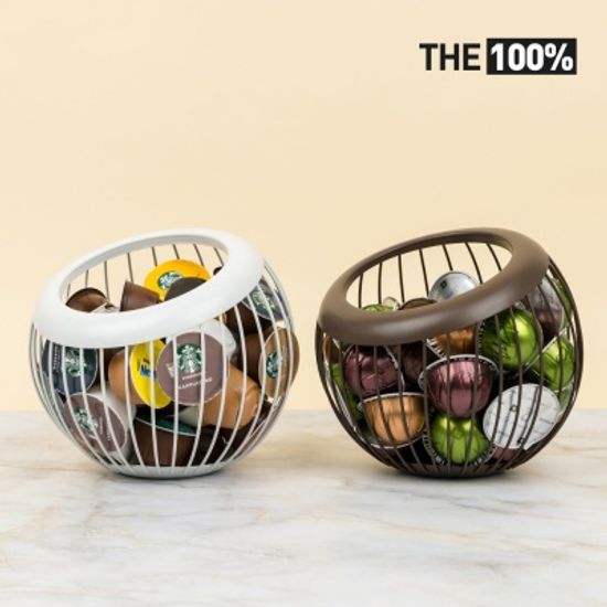 THE100% 네스프레소 호환 캡슐 커피 보관함 써클 바구니 홀더 거치대 돌체구스토 버츄오 일리