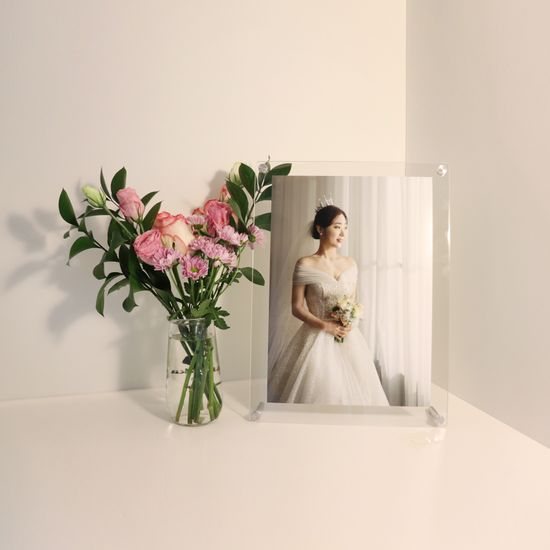 청첩장액자 투명 아크릴 사진액자 3x5 4x6 5x7 A4