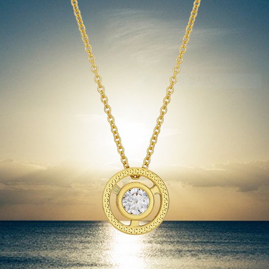 모이사나이트목걸이 다이야1캐럿 925 DS2502(원형)