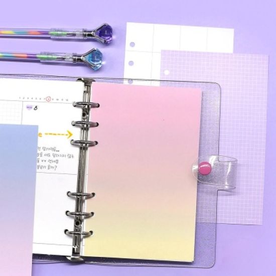 핑크풋 2000샤이닝6공다이어리_리필(45매)