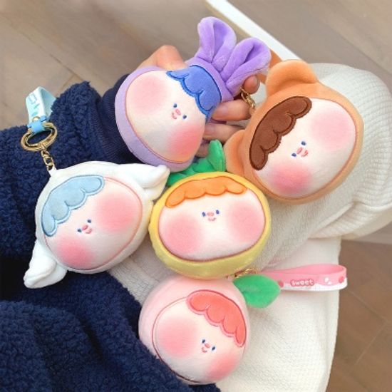 말랑 인형 캐릭터 키링/자동차 가방 열쇠고리 키홀더