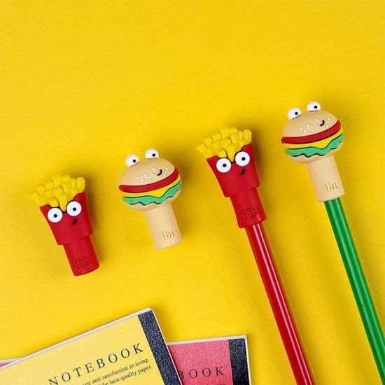 패스트푸드연필캡세트(CR) 10개