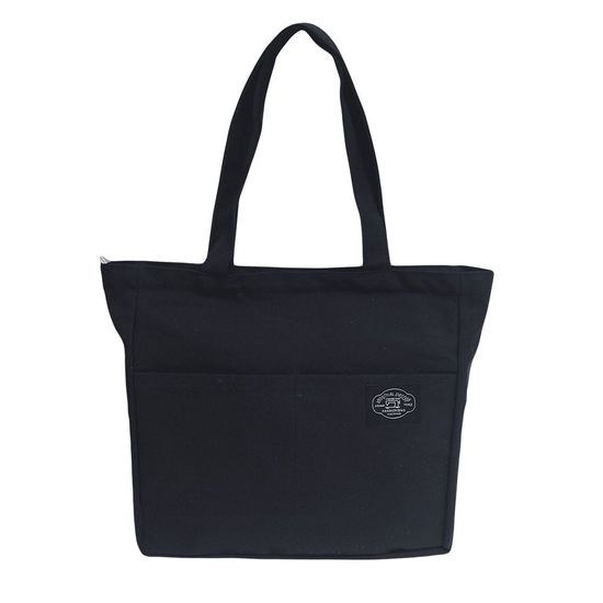 더블포켓 무지 데일리 숄더 에코백 3color (WC6A832)