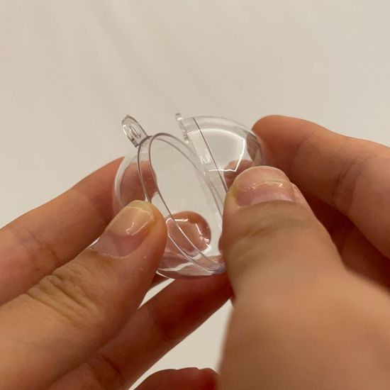 투명 플라스틱볼 원형캡슐 4cm 5P(WAD63A8)