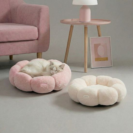 레토 강아지방석 플라워 도넛 쿠션 LDC-F07