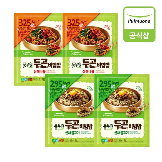 풀무원 두부곤약비빔밥 2종 4봉 혼합구성