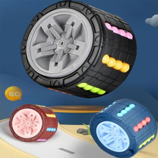 회전 미니 매직빈 큐브 캔 구슬 퍼즐 블럭 피젯 토이