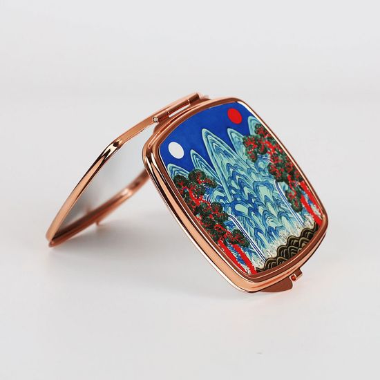 북키스 한국화 손거울 로즈골드 전통 굿즈