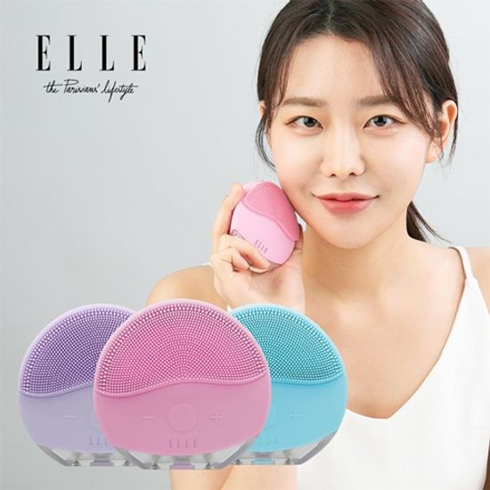 엘르 실리콘 2세대 충전식 진동클렌저 ELB-101 (핑크)