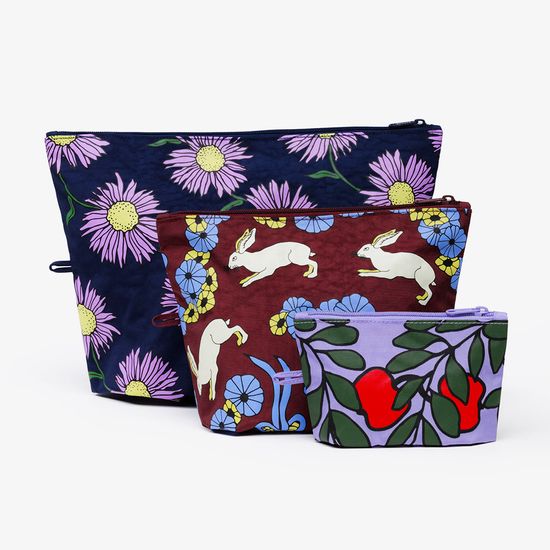 [바쿠백] 고 파우치 3size 세트 Night Orchard