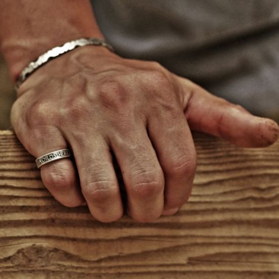 RS-150 양각 로마체 반지