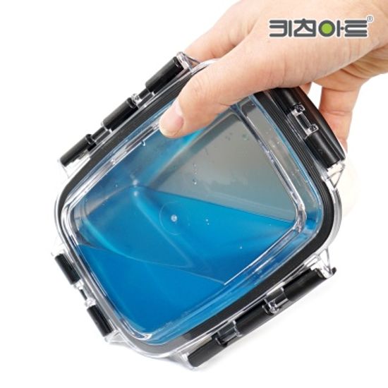 키친아트 멘토 컬러 스텐 반찬통 밀폐용기 400ml