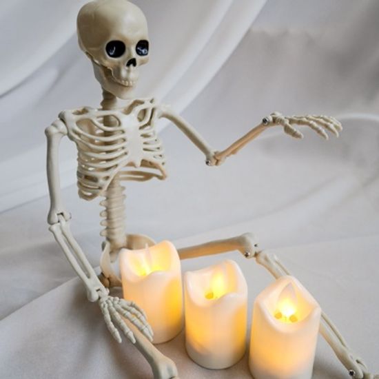 할로윈 해골 모형 LED캔들 세트
