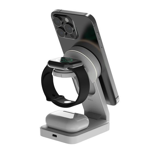 뉴니스 EZ 폴드-3in1 맥세이프 무선충전기 화이트