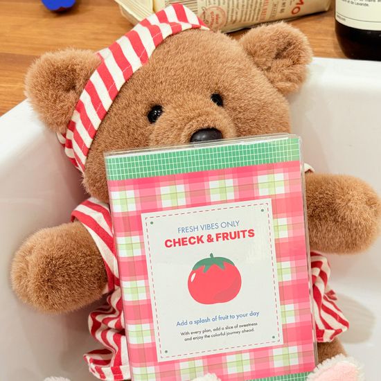 체크 앤 후르츠 만년 데일리 플래너 - 6MONTHS