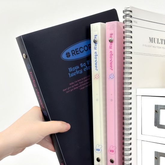 마넷 럭키 26공 바인더 / 오프블랙 속지