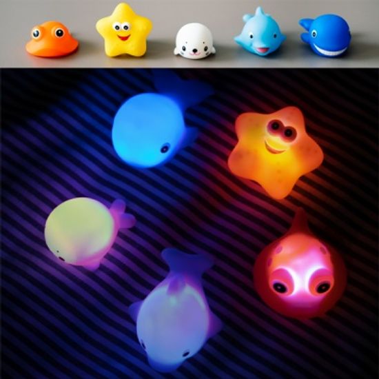 [무료배송] LED 물고기친구들 목욕놀이 장난감 5종세트