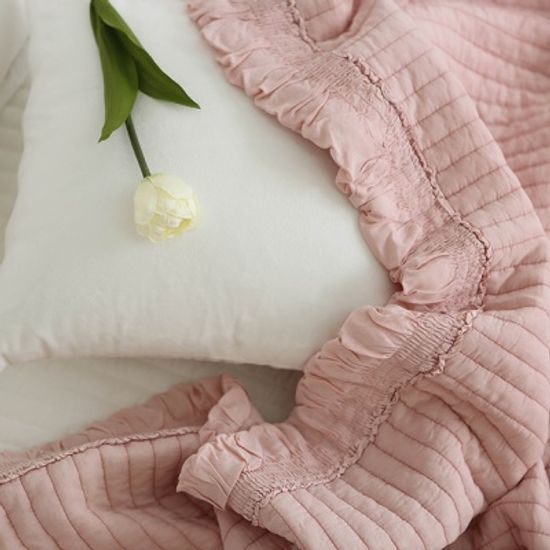부드러운 모달 프릴 스프레드 겸 이불-4컬러
