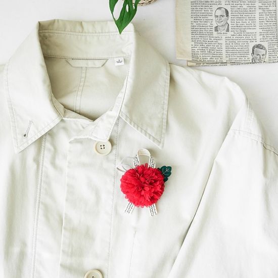 라피네 카네이션 브로치(용돈봉투)