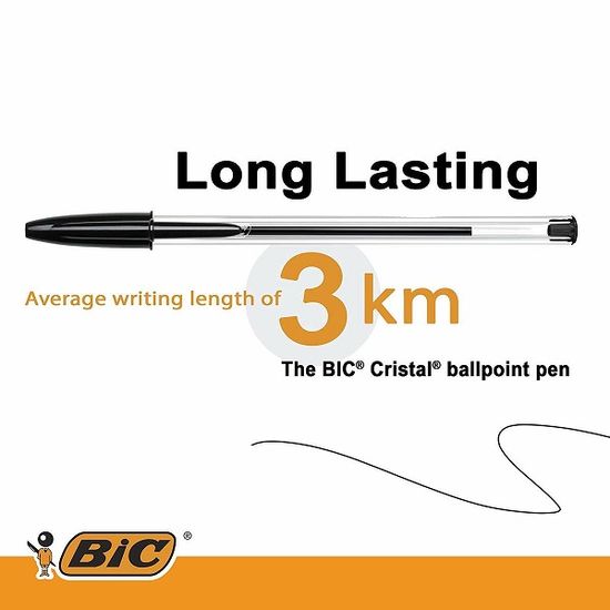 BiC 빅 1.0mm 유성볼펜 크리스탈 Original 1다스