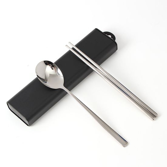 [쿠킹홈]키친앤락 휴대용 수저세트(블랙)