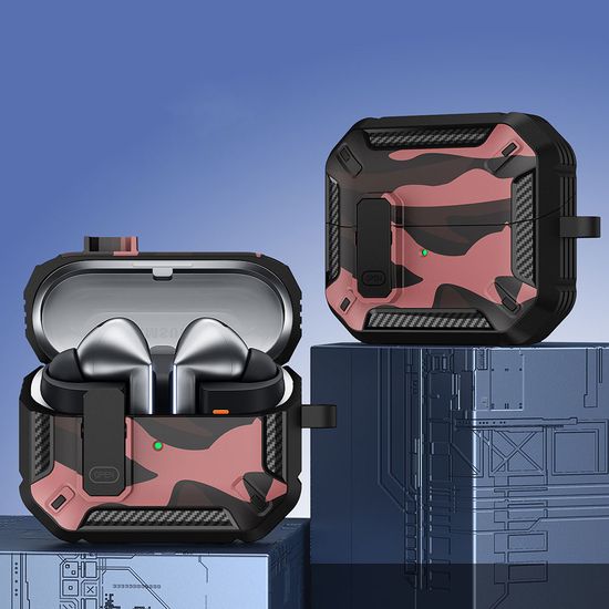 갤럭시버즈3 프로 밀리터리 락 잠금 하드 범퍼 케이스