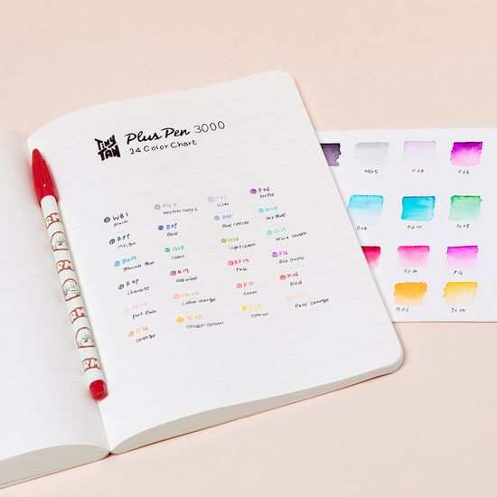 [모나미] TinyTan 모나미 프러스펜 24색 세트