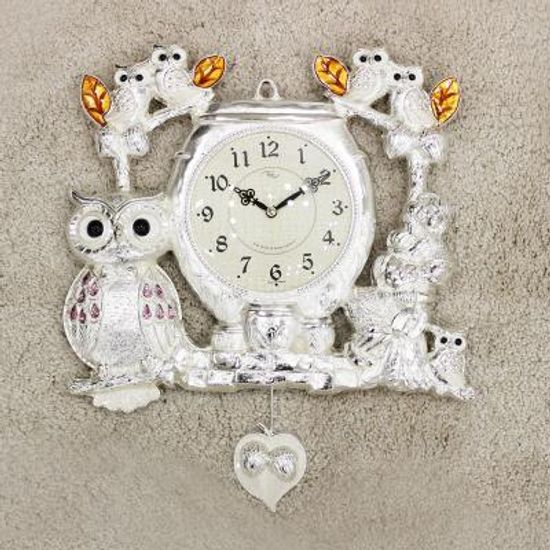 (kspz362)짝 부엉이 시계 은