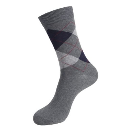 [쿠비카]신사 정장 아가일 패턴 중목 남성양말 L426