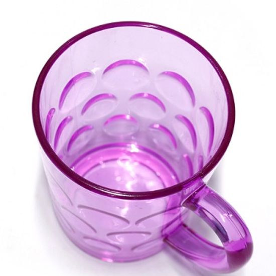 마키 심플 물방울 손잡이 컵(소) / 반투명 물컵