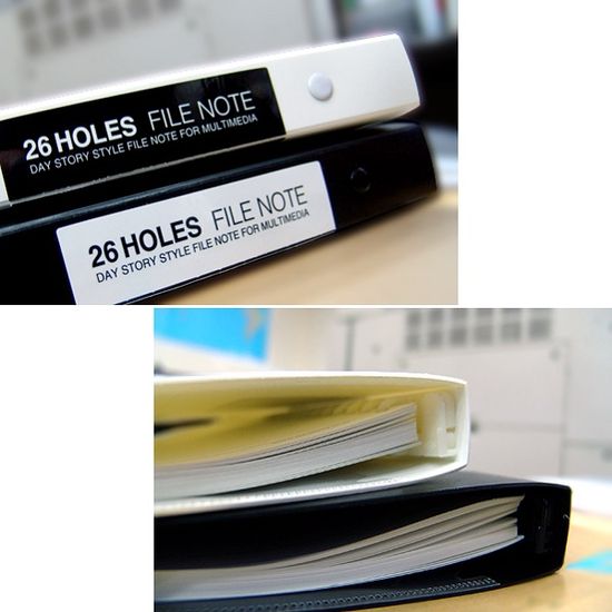 데이스토리 루스리프화일-B5 26공 바인더노트 2권