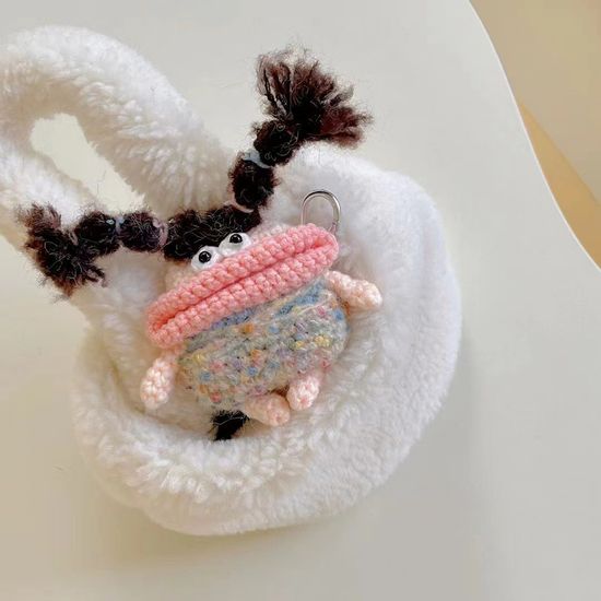 에어팟 4 3 2 1 프로 뜨개 삐삐 인형 니트 털 케이스