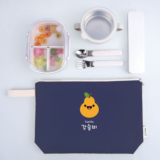 [주문제작]네임 어린이집 방수 파우치프루티