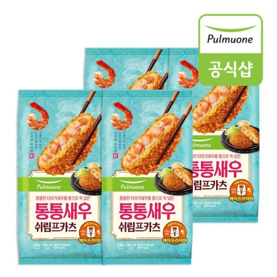 풀무원 통통새우 쉬림프카츠 330g x 4봉