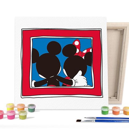 디즈니 그림그리기 세트 짝꿍 미키 미니 25x25