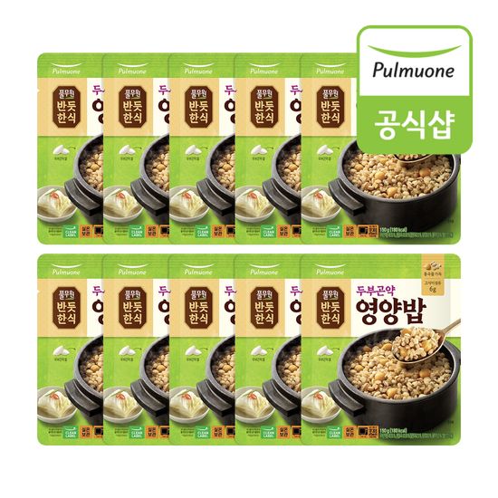 풀무원 반듯한식 두부곤약 영양밥(150g) 10개