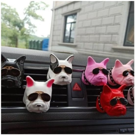 차량용 석고 방향제 프렌치불독