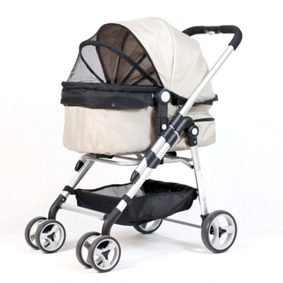 퍼피웨건 애견 유모차 럭셔리 - 베이지