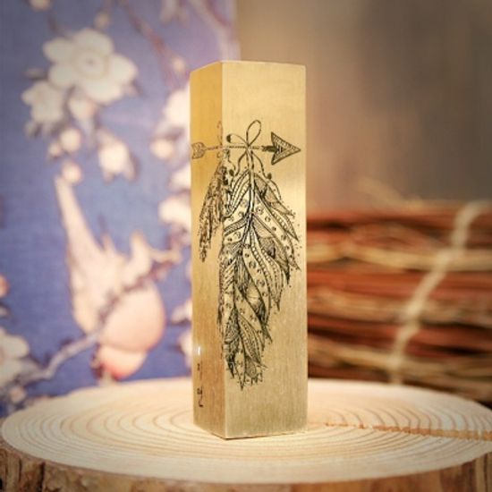 일념통암 銅 황동 6푼 수제도장 신주 인감 법인 직인