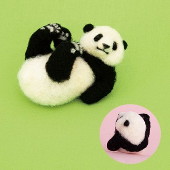 하마나카 누워있는 판다 DIY 양모펠트