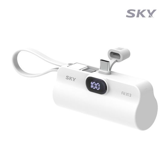 스카이 필 2in1 LED 도킹형 미니 보조배터리 X13