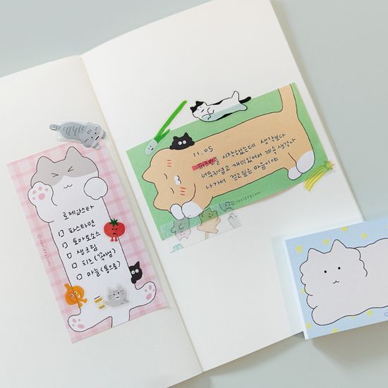 [버숨] 길쭉 떡메모지 산시로