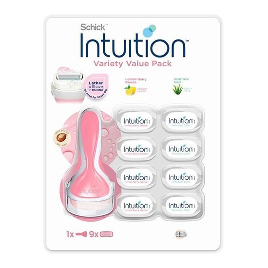 쉬크인튜이션제모기 세트 기1 + 날9 면도용품 면도기