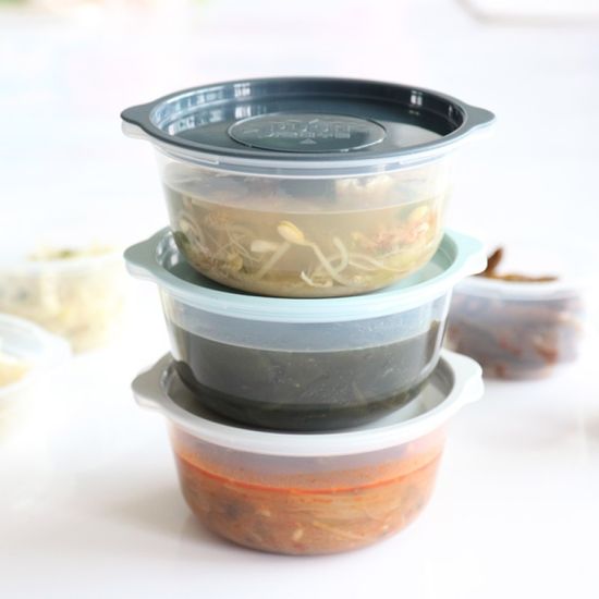 보노쿡 밀폐용기 650ml x 12P 집밥소분 냉동밥
