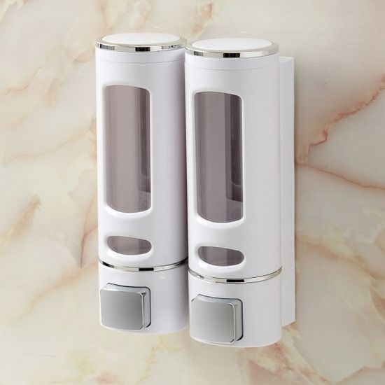 플러스 벽걸이 물비누 디스펜서 2구(400ml) (화이트)