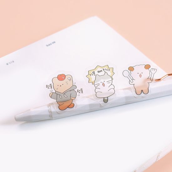 오첵 귀염뽀짝 일상감정 스티커세트