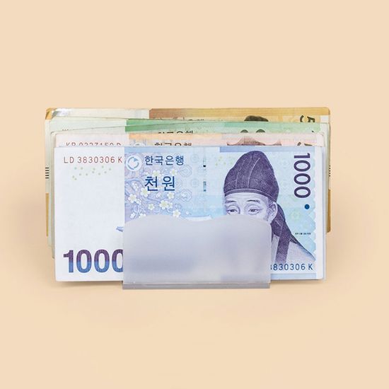 저축챌린지 현금거치대 다용도 명함꽂이 4칸
