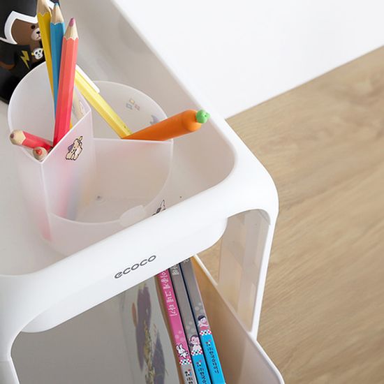 2단 3단 수납 서랍형 슬라이딩 이동식 트롤리 ecoco