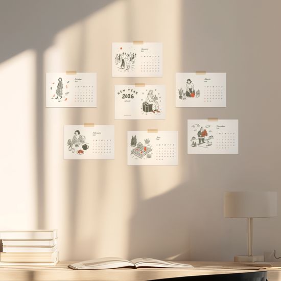 2026 New Year 캘린더