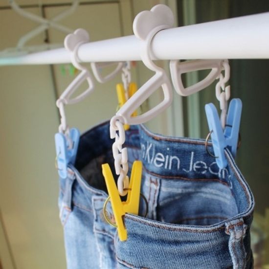 [시바타] 바지걸이 빨래집게 2P